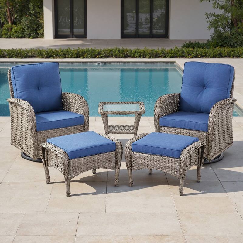 Gymojoy Premium Wicker Patio Furniture Set - Ultimate Comfort & Weather-Resistant Design