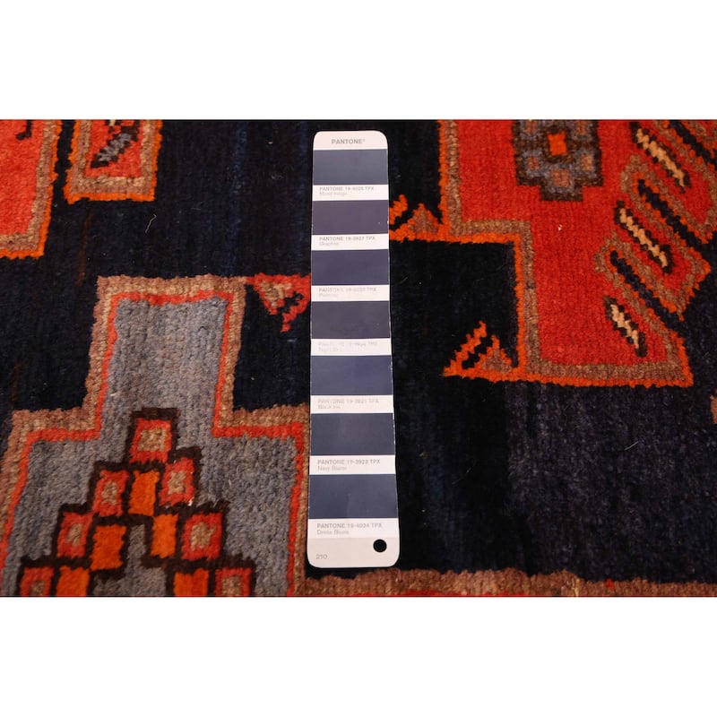 ECARPETGALLERY Hand-knotted Konya Anatolian Navy Wool Rug - 4'2 x 6'7