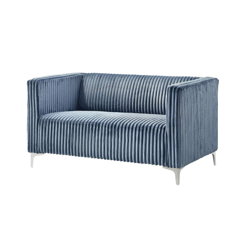 Clayfell Gavin Velvet Square Arm Living Room Set