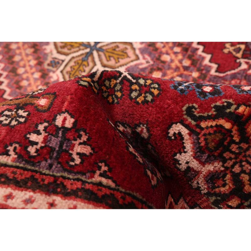 ECARPETGALLERY Hand-knotted Andelz Dark Red Wool Rug - 4'4 x 7'0