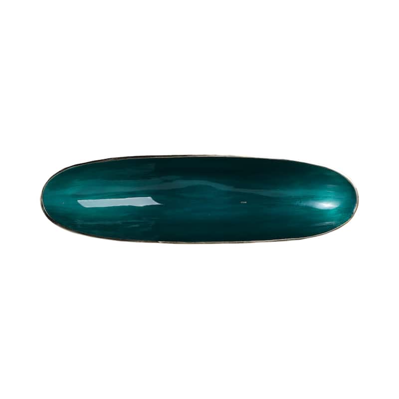 Coastal Metal Bowls with Modern Sculptural Design (Set of 2) - 23" x 7" x 5"