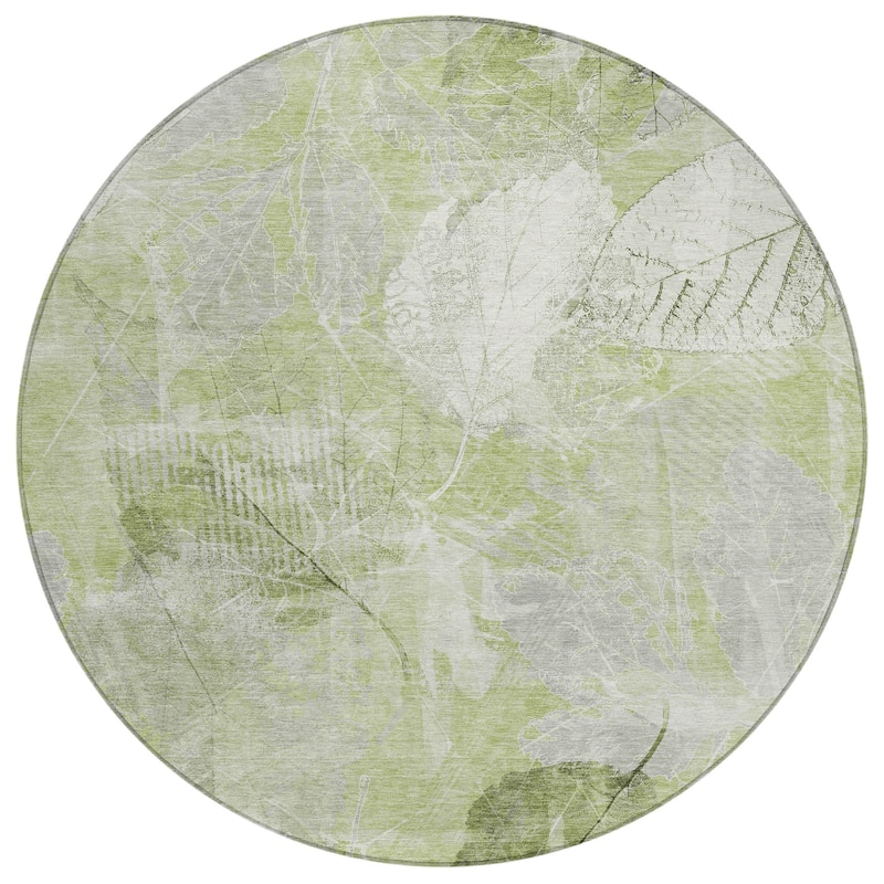 HomeRoots Floral Transitional Rectangle Outdoor Rug