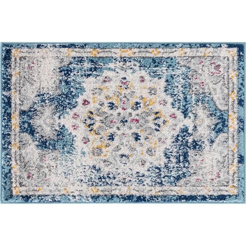 Gematria French Country Medallion Indoor Area Rug