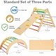 preview thumbnail 5 of 9, 4 in 1 Pikler Triangle Gym, Montessori Foldable Climber with Ramp