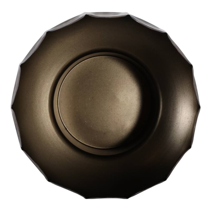 Metal Planter Scalloped Edge Design Decor (Set of 2) - 11", 8" Gold - 12" x 12" x 11"