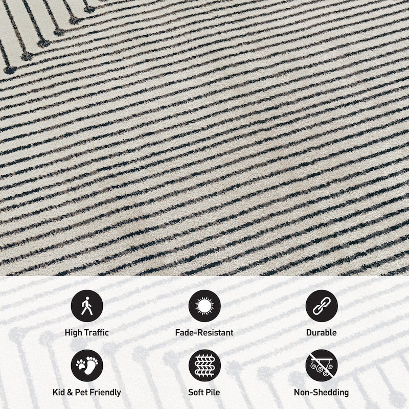 Bohemian Lines Area Rug