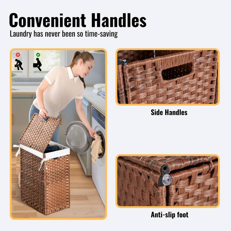 GDFStudio - Ethan Monroe Laundry Hamper Set - Versatile and Stylish Storage Solution