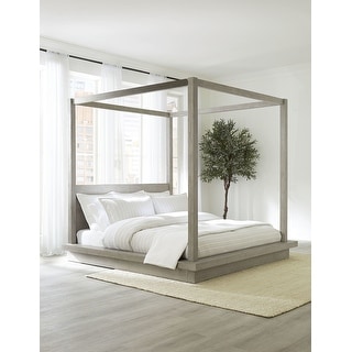 Melbourne Wood Canopy Bed in Mineral - Bed Bath & Beyond - 38002660