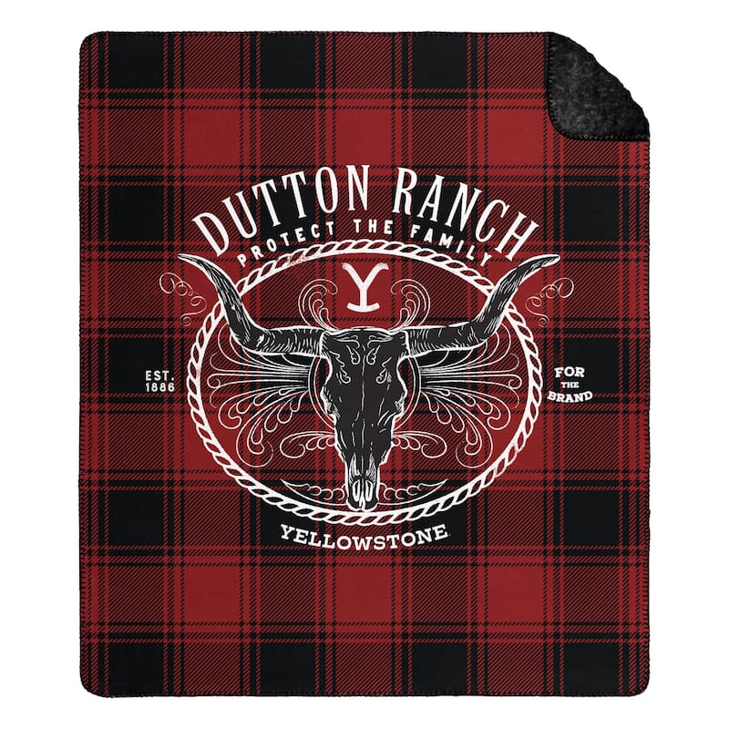 Yellowstone Protect the Family Silk Touch Sherpa Rev
