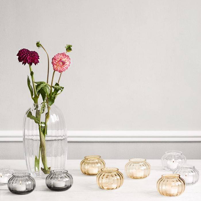 Holmegaard Primula Vase, Clear - 10"