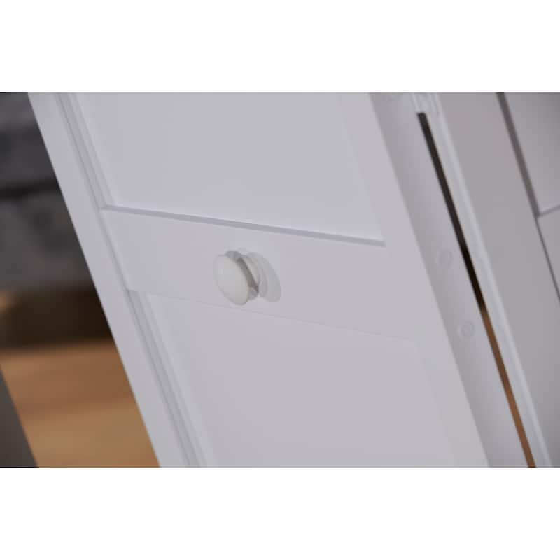 Seabrooke Shaker Style White PVC 36-inch Bifold Door