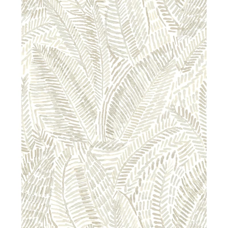 A-Street Prints Fildia Taupe Botanical Wallpaper