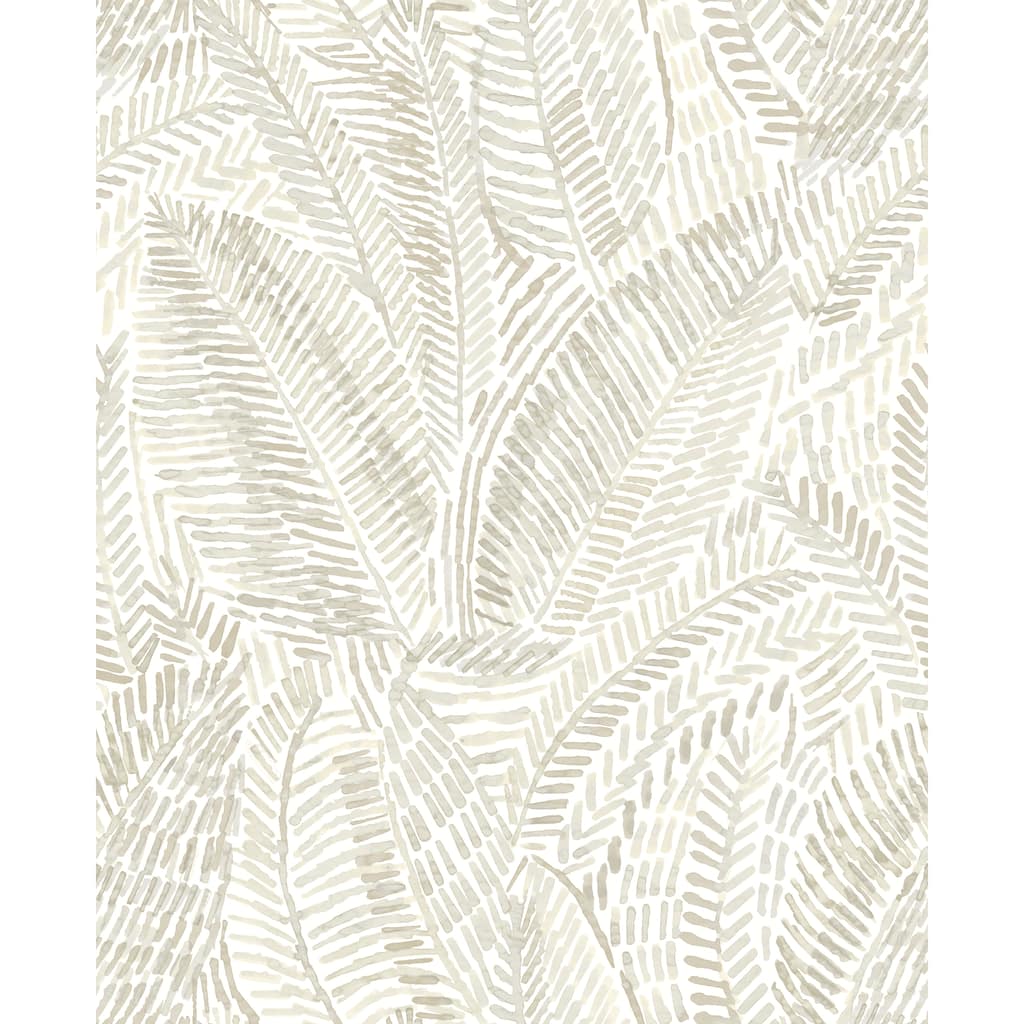 A-Street Prints Fildia Taupe Botanical Wallpaper
