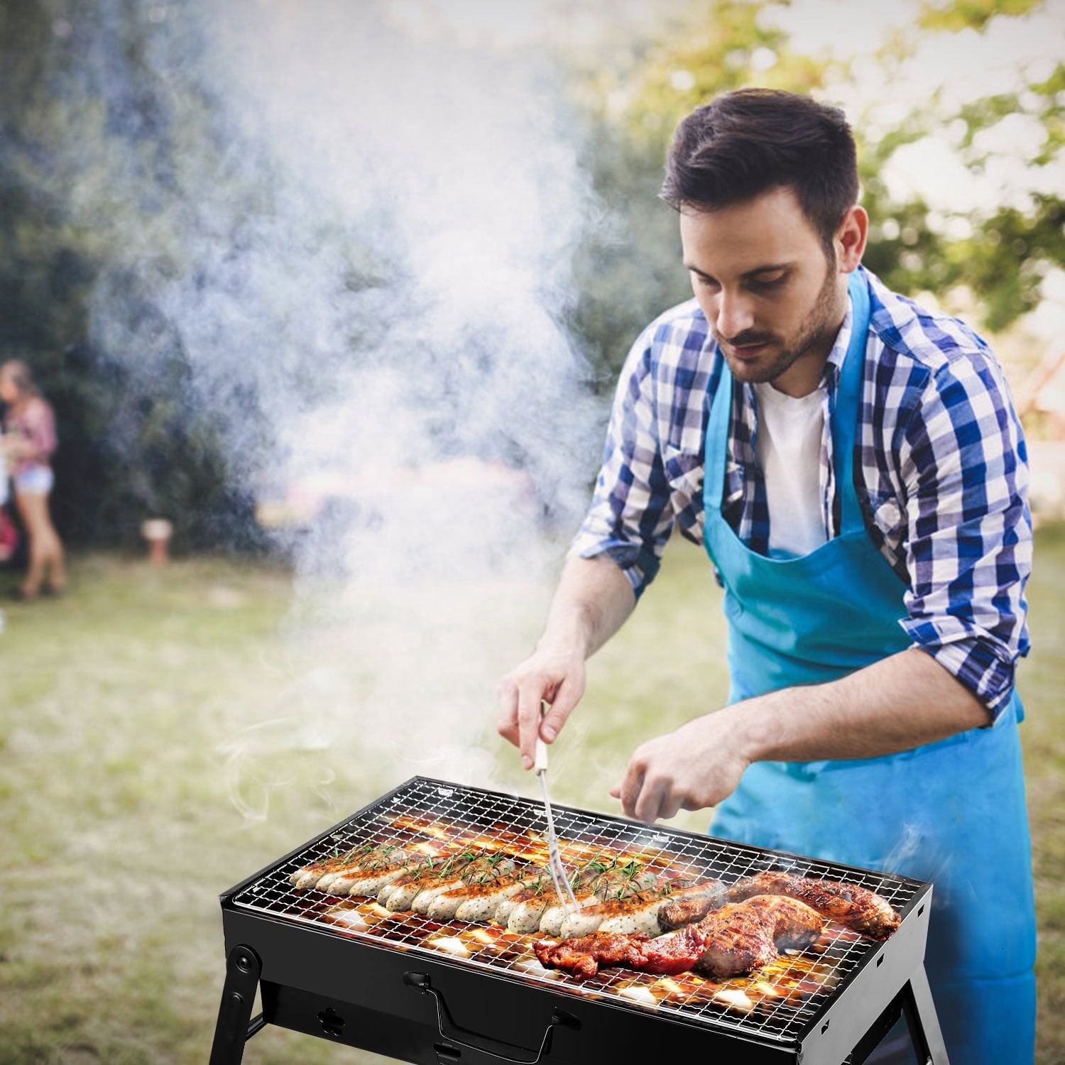 Portable folding grill shop