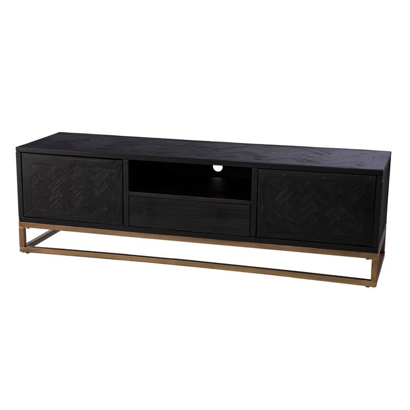 SEI Furniture Delgany Contemporary Black TV/Media Stand