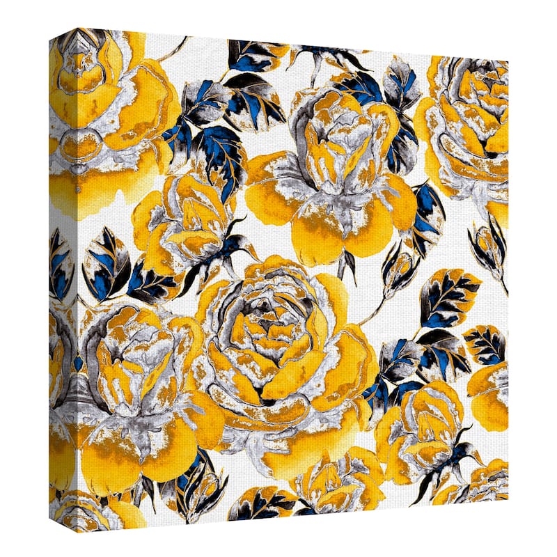 Golden Garden by Belle Maison Canvas Art Print