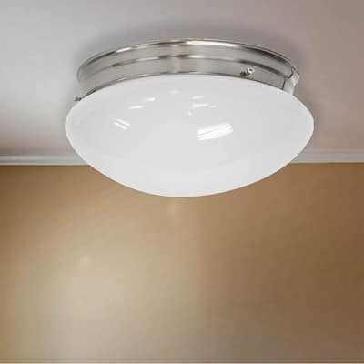 Blaire LED Flush Mount Ceiling light 7.5"W x 4.75"H - Brushed Nickel