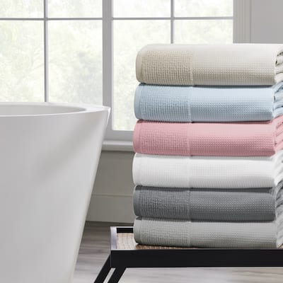 Modern Threads 6-Piece Waffle-Rib Premium Cotton Towel Set - N/A