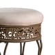 preview thumbnail 4 of 5, Azalea Park Backless Upholstered Vanity Stool