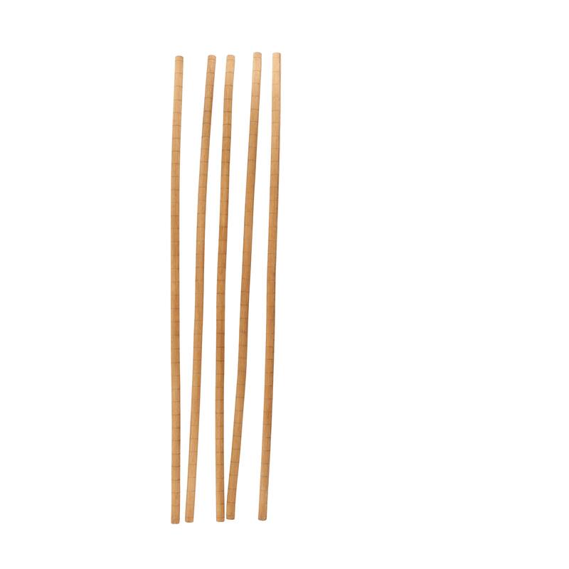 Brown Bamboo Wood Tall Sticks Home Decor Natural Foliage (Set of 5)