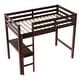 preview thumbnail 21 of 20, Multifunctional Twin Size Wood Loft Kids Bed with Built-in Desk,Shelves,Safety Guardrails and Ladder
