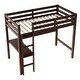 preview thumbnail 20 of 20, Twin Size Loft Bed Elegant Solid Color Wood Bed Frame
