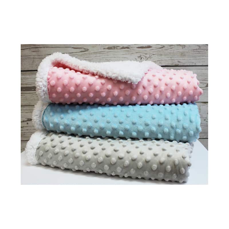 Popcorn Sherpa Baby Blanket