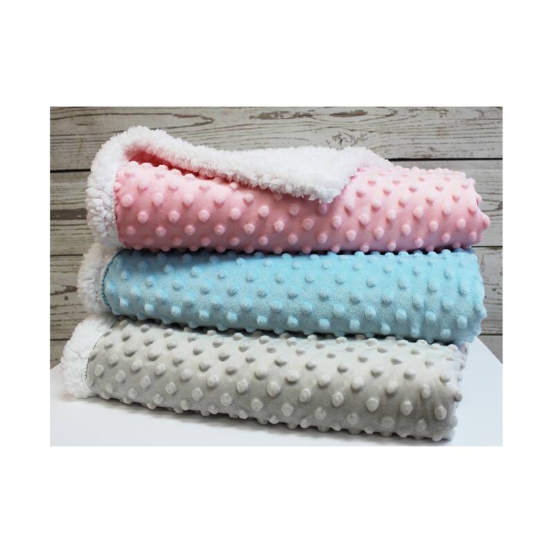 Popcorn Sherpa Baby Blanket