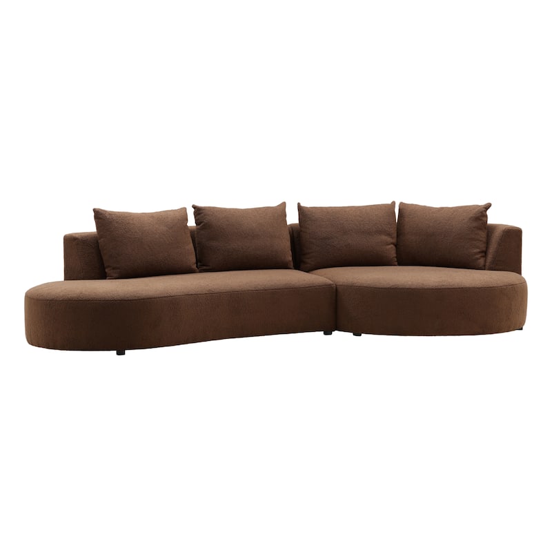 Springdale Chaise Sectional - Brown - Right Facing