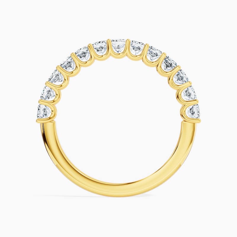 Auriya 14k Gold Princess Lab Grown Diamond Half Eternity Band 1.30 - 5.25 ct. tw. (F-G, VS)