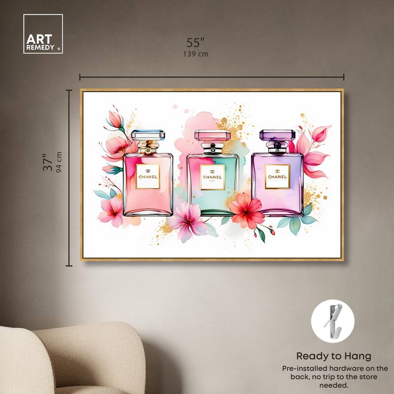 Trio of Fragrance Canvas by Art Remedy