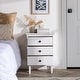 preview thumbnail 20 of 47, Walker Edison Bullrushes Solid Wood 3-Drawer Nightstand