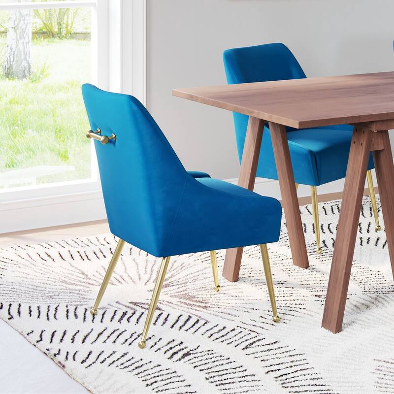 Maxine Dining Chair Gray & Gold