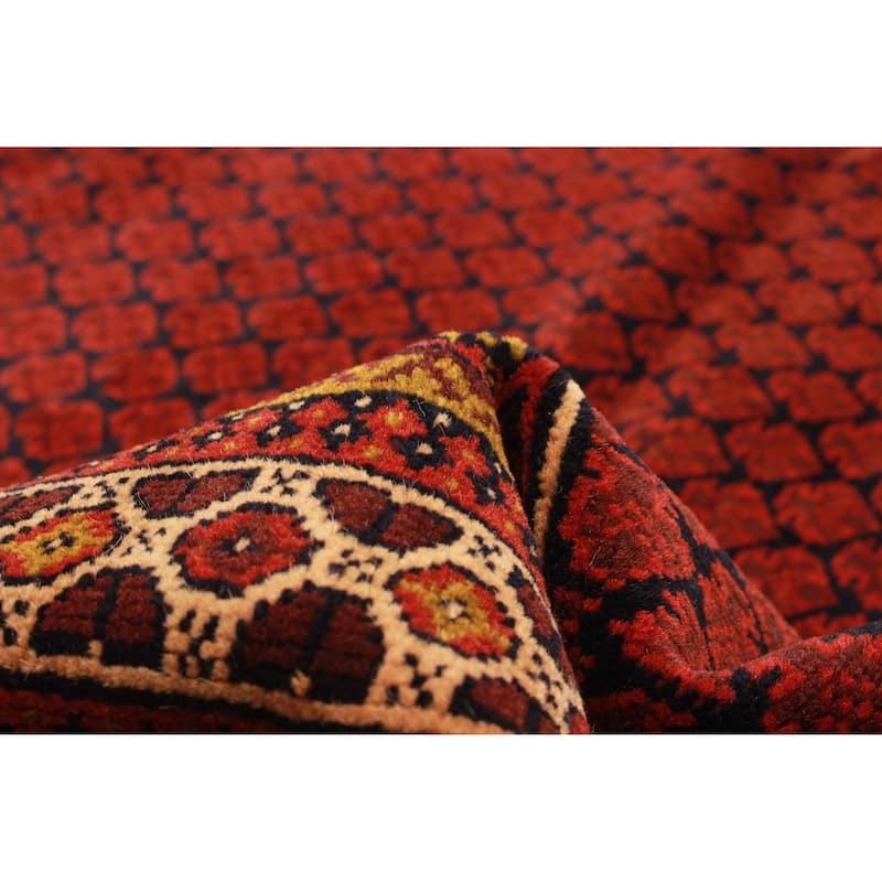 Teimani Burgundy Rug 3'4" x 5'3" - 3'4 x 5'3