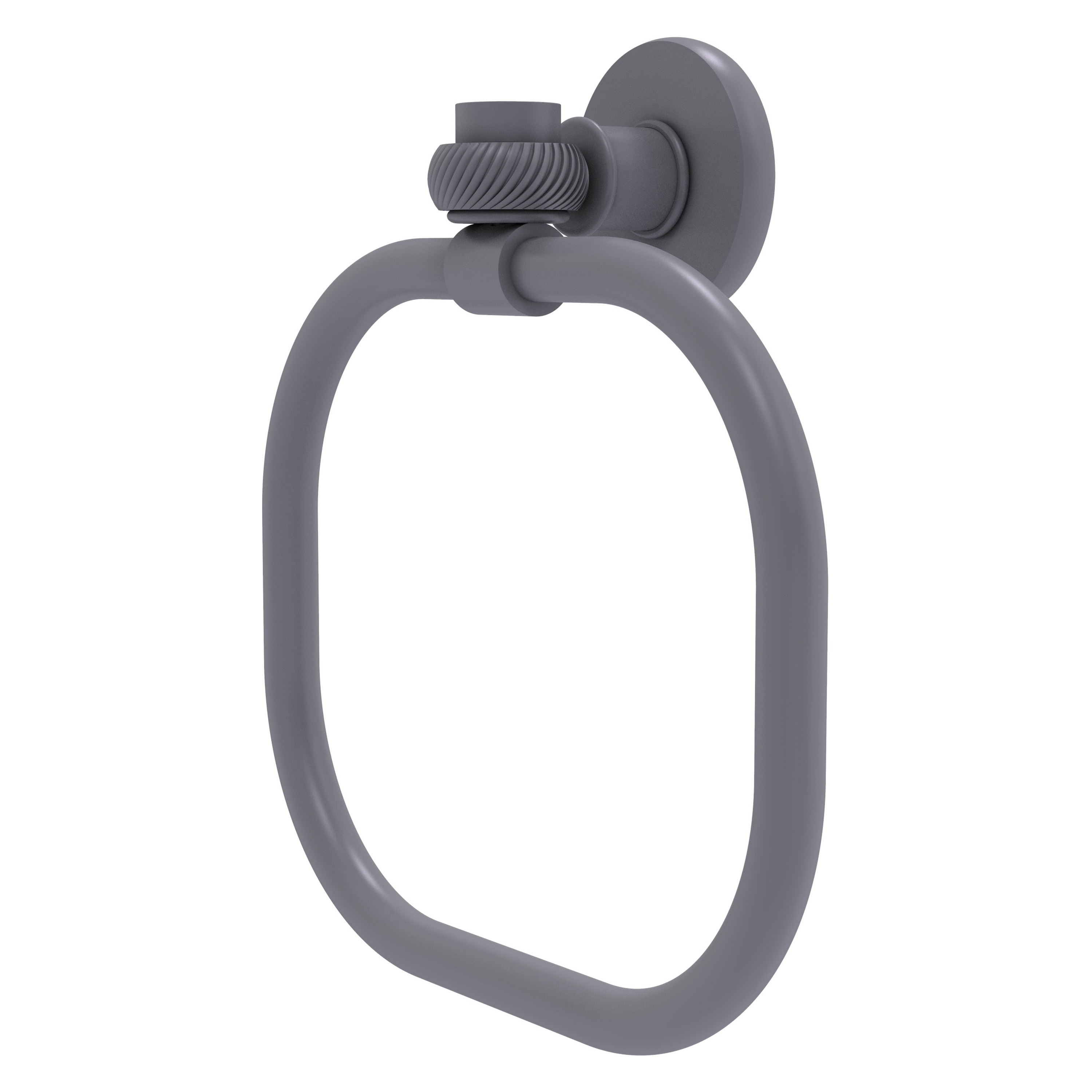 Allied Brass Continental Collection Towel Ring with Twist Accents