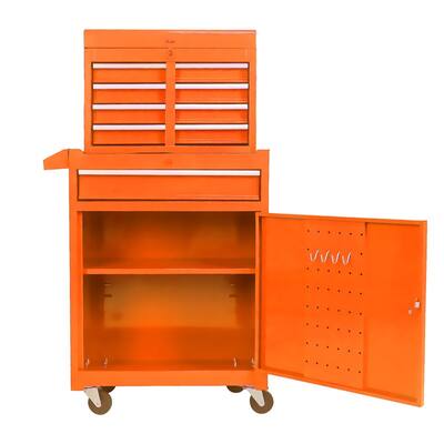 5 Drawer Rolling Tool Chest Metal Storage Organizer Tool Box