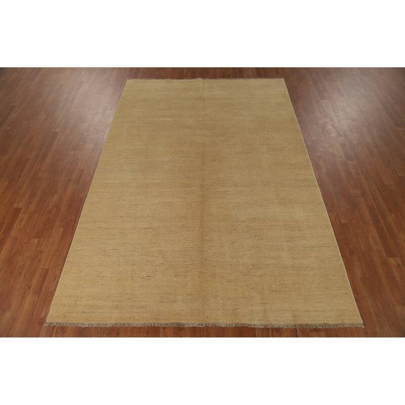 Modern Gabbeh Oriental Area Rug Handmade Wool Carpet - 6'6"x 9'6"