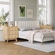 preview thumbnail 13 of 12, Garvee Modern 3 Drawers Sofaside End Table Chairside Table Set of 2 with Gold Handle for Living Room