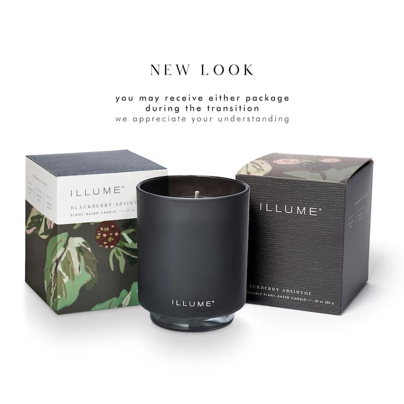 ILLUME Beautifully Done Baltic Glass Candle, Blackberry Absinthe