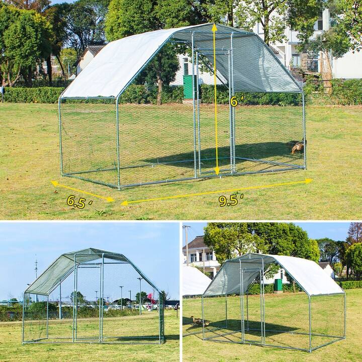 Waterproof Large Metal Chicken Coop for Outdoor Back Yard Farm