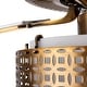 preview thumbnail 14 of 15, Dinah River of Goods Brass and Glass 52-Inch Ceiling Fan with Light - 52" x 52" x 12.5"/17.5"