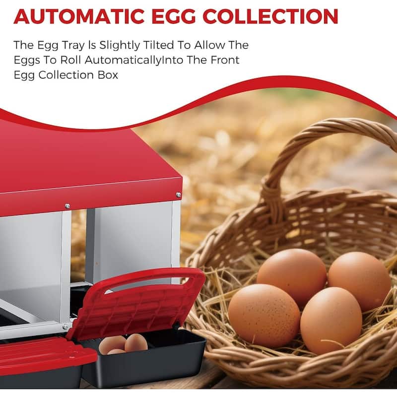 4 Holes Egg-Laying Boxes Nesting Boxes for Chickens Coops