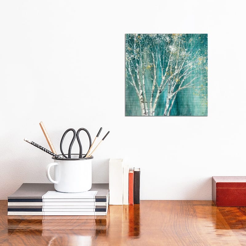 iCanvas "Blue Birch Flipped" by Julia Purinton Canvas Print - 12x12x1.5