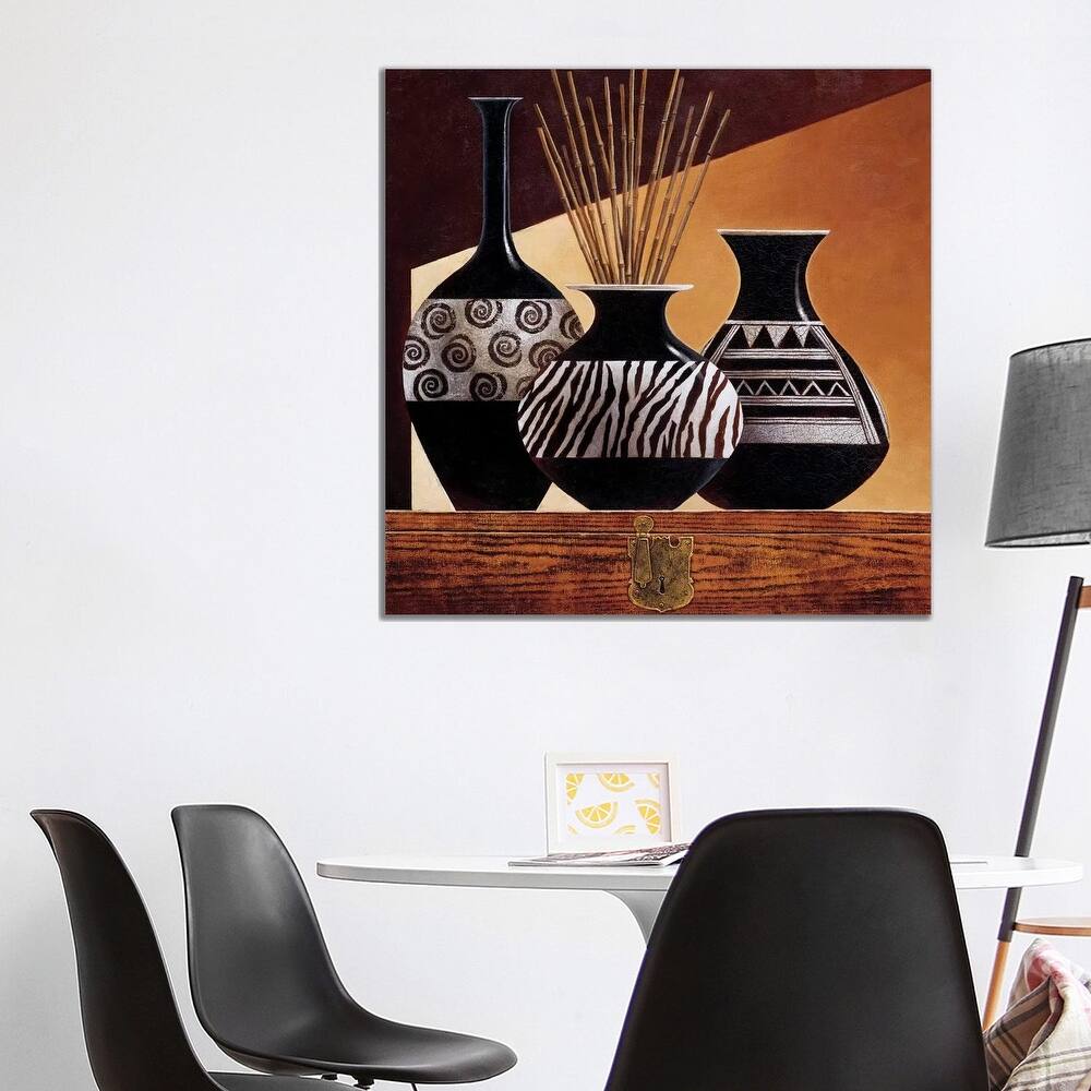 iCanvas "Patterns In Ebony I" by Keith Mallett Canvas Print