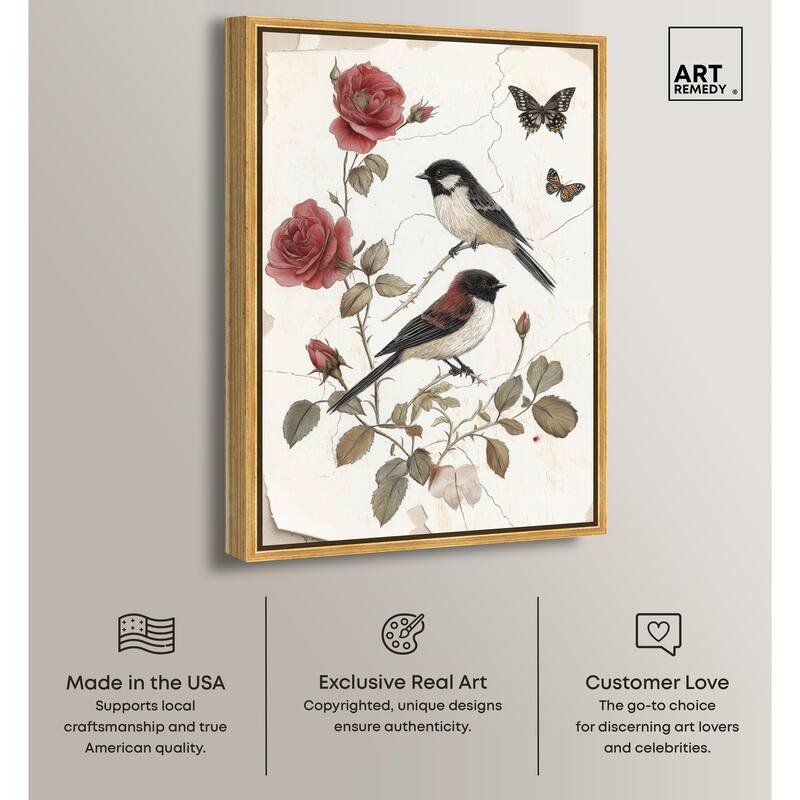 Birdsong and Bloom Canvas by Art Remedy