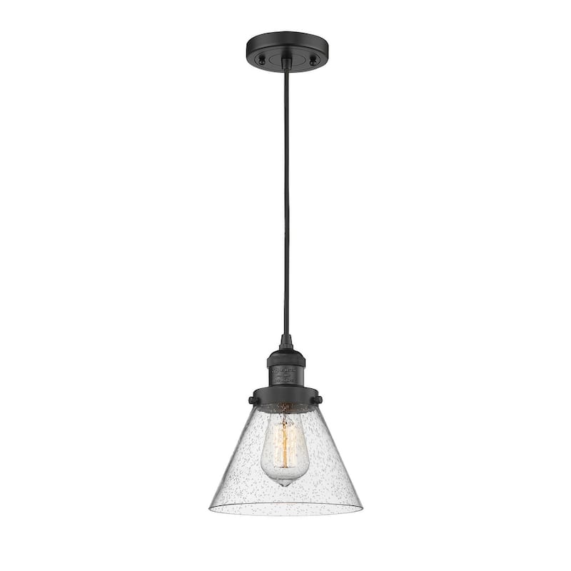 Innovations Lighting Large Cone 8" Wide Mini Pendant - Cord Suspension