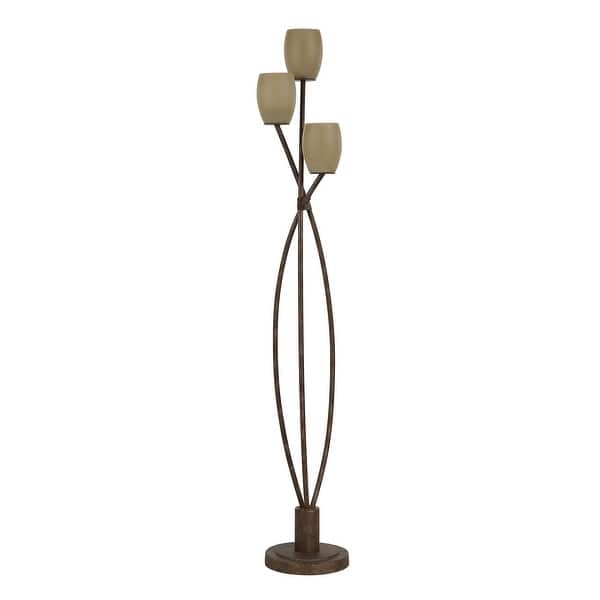 slide 2 of 5, Everren Soan 65.0" Height Floor Lamps, Copper Bronze With Gold - Brown