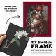 preview thumbnail 72 of 118, Orchid on Slate III -Framed Print w/glass-Cherry Red