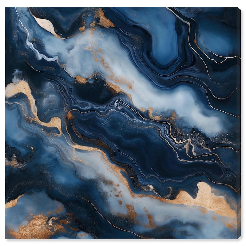 Deep Sea Geode IV Canvas by Art Remedy, Gallery Wrapped - 20" x 20"