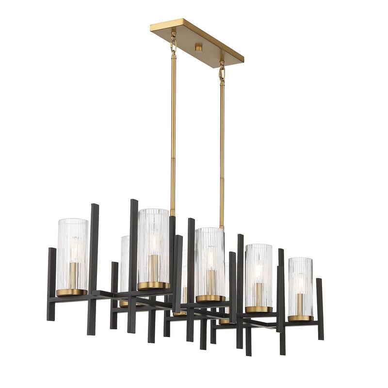 Savoy House 1-1907-8 Midland 8 Light 40" Wide Linear Chandelier
